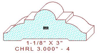 Chair Rail 3" - 4