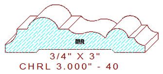 Chair Rail 3" - 40
