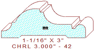 Chair Rail 3" - 42