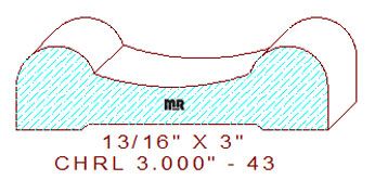 Chair Rail 3" - 43