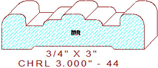 Chair Rail 3" - 44