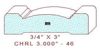 Chair Rail 3" - 46