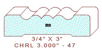 Chair Rail 3" - 47