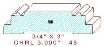 Chair Rail 3" - 48