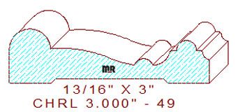 Chair Rail 3" - 49