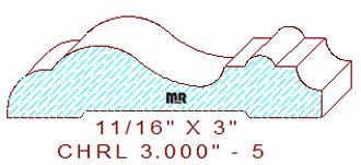 Chair Rail 3" - 5