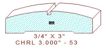 Chair Rail 3" - 53