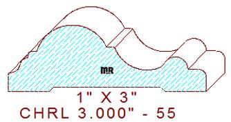 Chair Rail 3" - 55