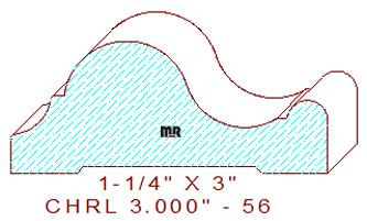 Chair Rail 3" - 56