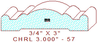 Chair Rail 3" - 57