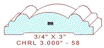 Chair Rail 3" - 58