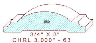 Chair Rail 3" - 63