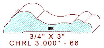 Chair Rail 3" - 66