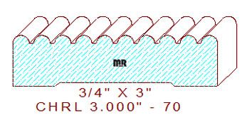 Chair Rail 3" - 70