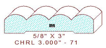 Chair Rail 3" - 71