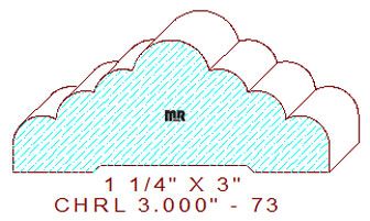 Chair Rail 3"  - 73