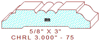 Chair Rail 3" - 75 Chair Rail 3" - 75