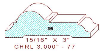 Chair Rail 3" - 77 Chair Rail 3" - 77