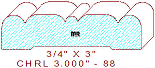 Chair Rail 3" - 88 Chair Rail 3" - 88