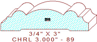 Chair Rail 3" - 89 Chair Rail 3" - 89