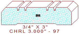 Chair Rail 3" - 97