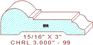 Chair Rail 3" - 99 Chair Rail 3" - 99