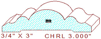 Chair Rail 3" Chair Rail 3"