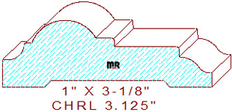 Chair Rail 3-1/8" Chair Rail 3-1/8"