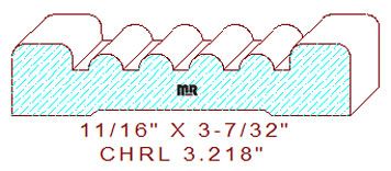 Chair Rail 3-7/32"