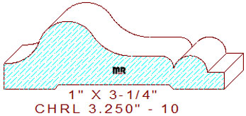 Chair Rail 3-1/4" - 10 Chair Rail 3-1/4" - 10