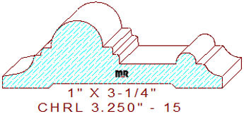 Chair Rail 3-1/4" - 15 Chair Rail 3-1/4" - 15