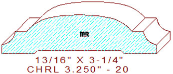 Chair Rail 3-1/4" - 20 Chair Rail 3-1/4" - 20