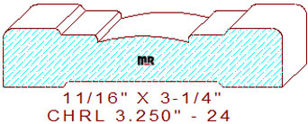 Chair Rail 3-1/4" - 24 Chair Rail 3-1/4" - 24