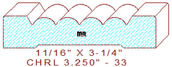 Chair Rail 3-1/4" - 33 Chair Rail 3-1/4" - 33