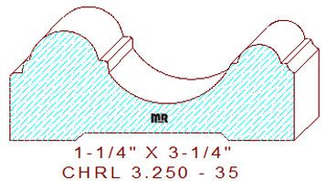 Chair Rail 3-1/4" - 35 Chair Rail 3-1/4" - 35