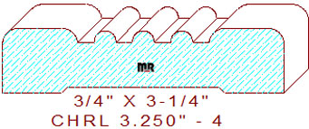 Chair Rail 3-1/4" - 4 Chair Rail 3-1/4" - 4
