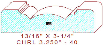 Chair Rail 3-1/4" - 40 Chair Rail 3-1/4" - 40