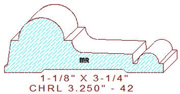 Chair Rail 3-1/4" - 42 Chair Rail 3-1/4" - 42