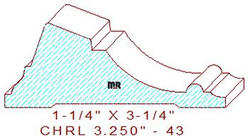 Chair Rail 3-1/4" - 43 Chair Rail 3-1/4" - 43