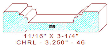 Chair Rail 3-1/4" - 46 Chair Rail 3-1/4" - 46