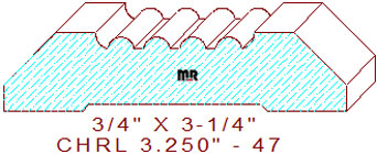 Chair Rail 3-1/4" - 47