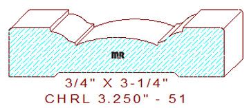 Chair Rail 3-1/4" - 51 Chair Rail 3-1/4" - 51
