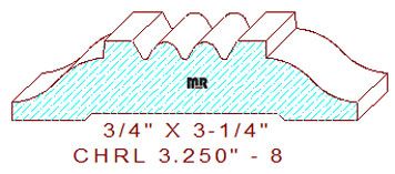 Chair Rail 3-1/4" - 8 Chair Rail 3-1/4" - 8