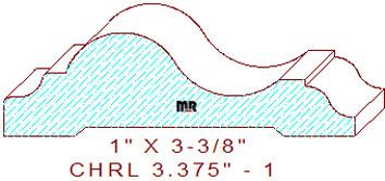 Chair Rail 3-3/8" - 1 Chair Rail 3-3/8" - 1