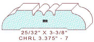 Chair Rail 3-3/8" - 7 Chair Rail 3-3/8" - 7