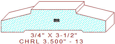 Chair Rail 3-1/2" - 13 Chair Rail 3-1/2" - 13