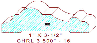 Chair Rail 3-1/2" -16