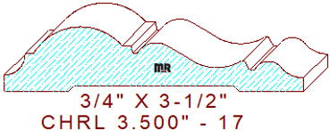 Chair Rail 3-1/2" - 17