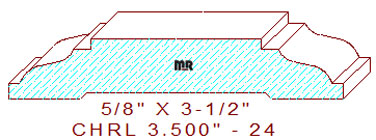 Chair Rail 3-1/2" - 24