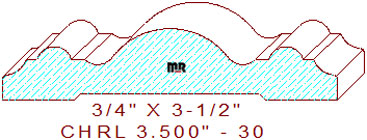 Chair Rail 3-1/2" - 30
